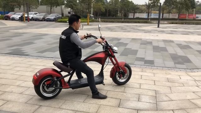 Citycoco electric scooter Rooder super chopper r804 m1 with EEC COC 25km/h 45km/h and 60km/h смотреть онлайн