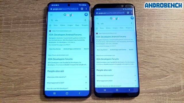Samsung Galaxy S21 (Exynos 2100) vs Samsung Galaxy S8 (Exynos 8895) - Speed Test смотреть онлайн