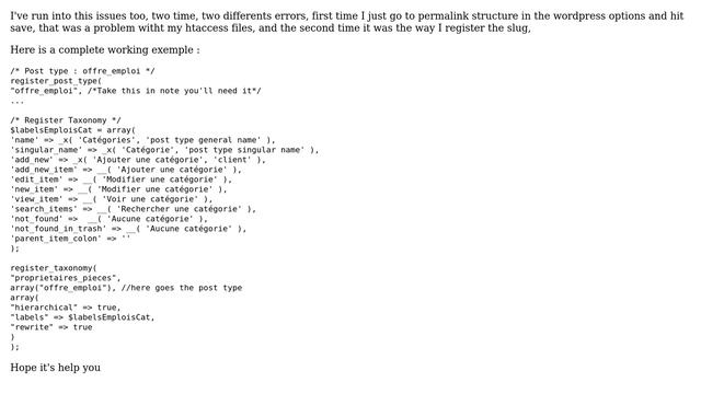 Wordpress: I can't access the pages for my custom taxonomy (2 Solutions!!) смотреть онлайн