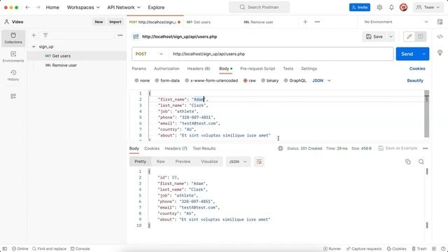 Динамические переменные при работе с API смотреть онлайн