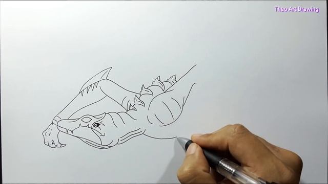 How to draw Skull Crawler | step by step (516) смотреть онлайн