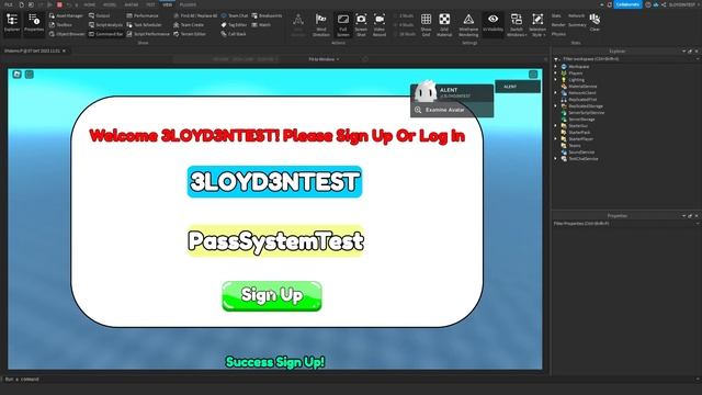 Password System Roblox Studio смотреть онлайн