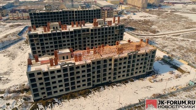 ЖК «Другие Берега» :: 17 февраля 2017 :: Новая Адыгея :: Береговая, 1 :: этапы строительства смотреть онлайн