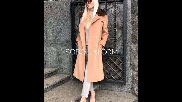 Модное пальто из кашемира Max Mara с норковым воротником.Ваши заказы по Меркам.Пошив пальто. смотреть онлайн