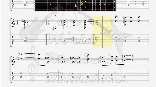 Dream Theater   Overture 1928 GUITAR 2 TAB
