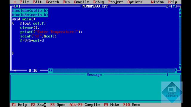 C Language Program |Input temperature in Celsius and convert it in Fahrenheit | Computer | ICS2 смотреть онлайн