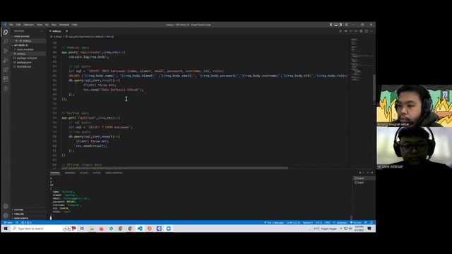 Implementasi Rest API Node JS menggunakan Postman dan WSO2 смотреть онлайн