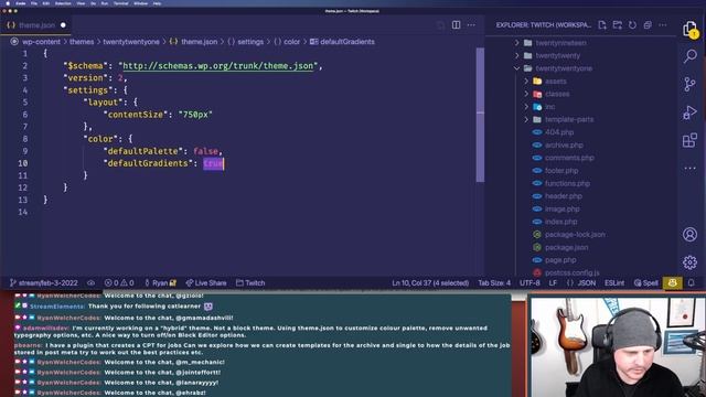 Controlling how a theme.json affects your classic WordPress theme | WordPress 5.9 Full Site Editing смотреть онлайн