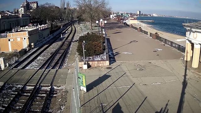 Чёрное море сейчас. -8° , тишина и спокойствие смотреть онлайн