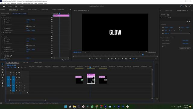 GLOWING TEXT Effect in Premiere Pro смотреть онлайн