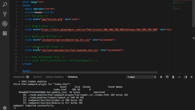 HTML, CSS, Bootstrap смотреть онлайн