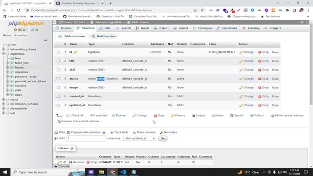 Laravel 9 portfolio website complete project lecture 05|Make model, Migration and Factory in Larave смотреть онлайн