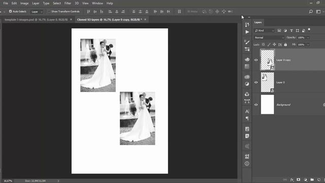 Cloned Smart Object Layers in Adobe Photoshop смотреть онлайн