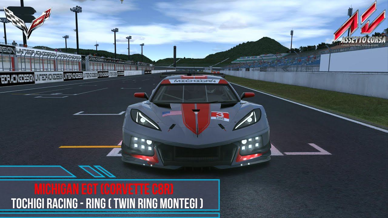 Michigan EGT ( Corvette C8R ) -Tochigi Racing Ring (Twin Ring Montegi) Assetto Corsa. смотреть онлайн