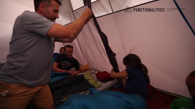 5 МЕСТНАЯ СЕМЕЙНАЯ ПОХОДНАЯ ПАЛАТКА AIR SECONDS 5,2 XL QUECHUA смотреть онлайн