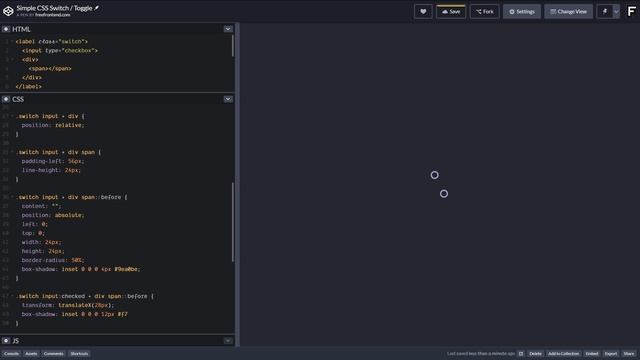 Simple CSS Toggle Switch смотреть онлайн
