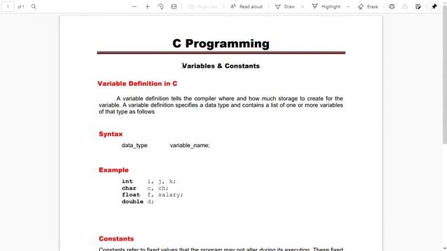 Variables & Constants in C Programming | C Tutorial in Hindi #4 смотреть онлайн