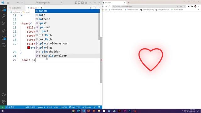 Draw Animated Heart Using Pure CSS | SVG Stroke Animation Using CSS смотреть онлайн