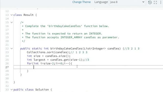 birthday cake candles hackerrank solution in java 8 | Hackerrank Algorithms? ? смотреть онлайн