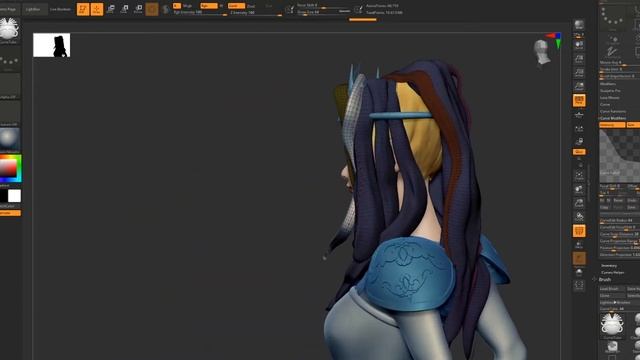 ZBrush speed Sculpt Character Princess Part 02 Скульптинг персонажа в ZBrush смотреть онлайн