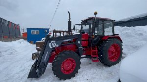 Установка фронтального погрузчика на Беларус 82.1 и Беларус 1221.3