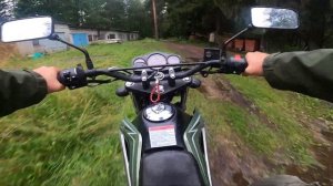 поездка в лес на китайском мотоцикле Racer Forester RC200LT после дождя