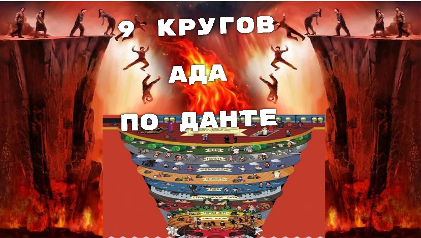 9 КРУГОВ АДА. Божественная комедия Данте. 9 кругов ада по Данте.