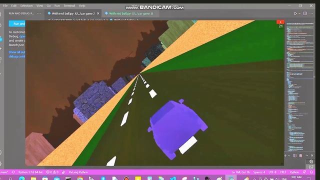 If planet fell to a flat surface( car game in ursina) #python (part 2) смотреть онлайн