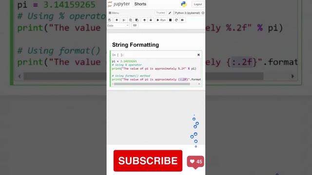 Python String Formatting - % Operator, format() Method and f-strings смотреть онлайн