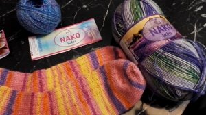 Носки из Nako Boho // Носочки июня // Носочная коробочка 2023 @Katerina_Shurm