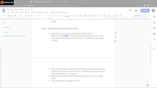 Cognizant Programmer Analyst Trainee | Freshers 2022-2023 batch смотреть онлайн
