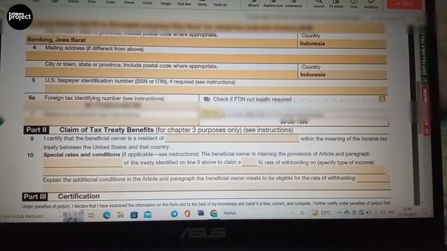 CARA MENGISI TAX FORM W-8BEN FANSPAGE FACEBOOK‼️‼️