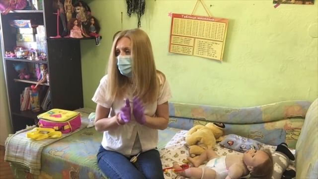 VLOG С реборном. Вызываю врача для реборна Лили. Играем в доктора / реборн заболел