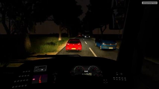 Indian Volvo Bus Night Journey | Realistic Driving | VRL B9r Volvo смотреть онлайн