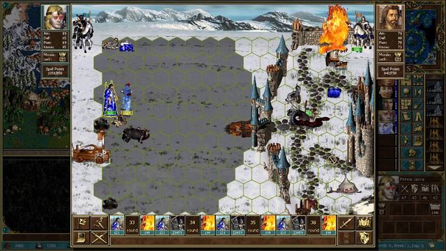 [Heroes 3] Simple battle with the Tower boss (lots of shooter troops) смотреть онлайн