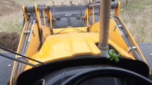 Работа на JCB 3сх , как закопать  , быстро и легко, работа на экскаватор погрузчик.