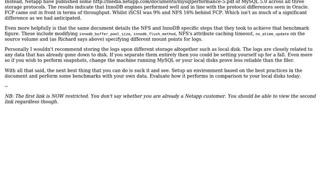DevOps & SysAdmins: MySQL 5.1.34 on NFS w/NetApp (5 Solutions!!) смотреть онлайн