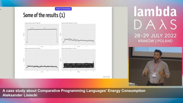 A case study about (...) Languages' Energy Consumption | Aleksander Lisiecki | Lambda Days 2022 смотреть онлайн