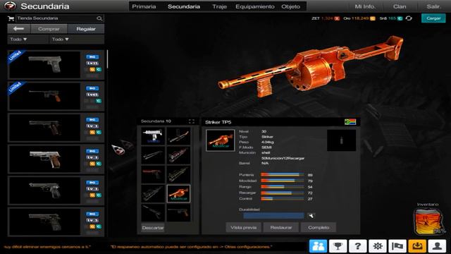 CUENTA NIVEL 66 PARTES DORADAS MAC SILVER M79 CLASICA CHINA LAKE EEUU MILITAR Y CLASICA l Venta смотреть онлайн