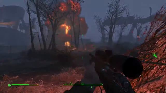 Fallout 4 gameplay - Random wasteland carnage - 720p смотреть онлайн