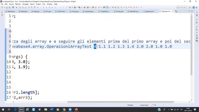 lezione java base 04 11 2019 array e metodi смотреть онлайн