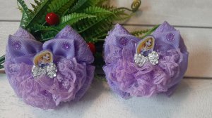 МК. Такие бантики захочет любая модница. Шьются из репсовой ленты шириной 4 см.