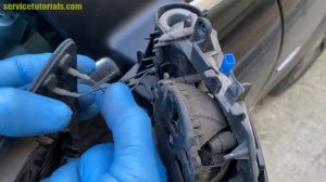 как снять или заменить стекло бокового зеркала на Mercedes-Benz A, B, C, E, S-Class, ML, GLK, SL SL