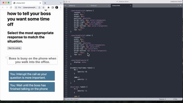How to code a HTML and JavaScript activity - How to tell your boss you need time off work смотреть онлайн