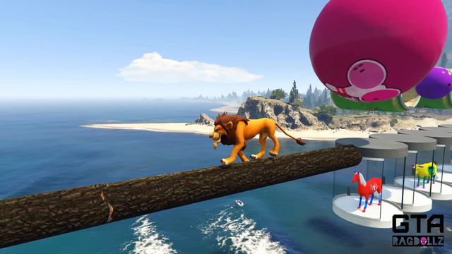 Unforgettable GTA 5 Water Diving Competition With The Lion King Crew