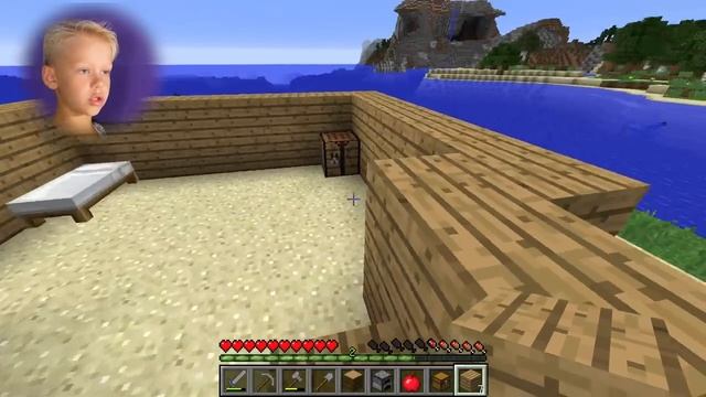 КАК ПОСТРОИТЬ КРАСИВЫЙ ДОМ В MINECRAFT В ПЕРВЫЙ ДЕНЬ Прохождение и Выживание в Майнкрафте | AOneCoo смотреть онлайн