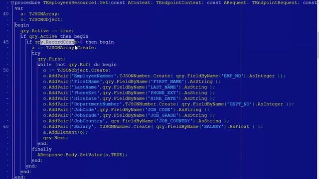 RAD Server for REST Delphi смотреть онлайн