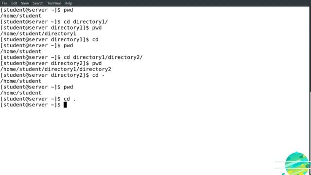 BASH Shell commands pwd and cd commands for linux смотреть онлайн