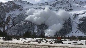 Лавина на Чегете 3.03.2017