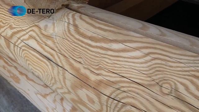 Шлифование дома из бревен системой DE-TERO® BRUSH. смотреть онлайн